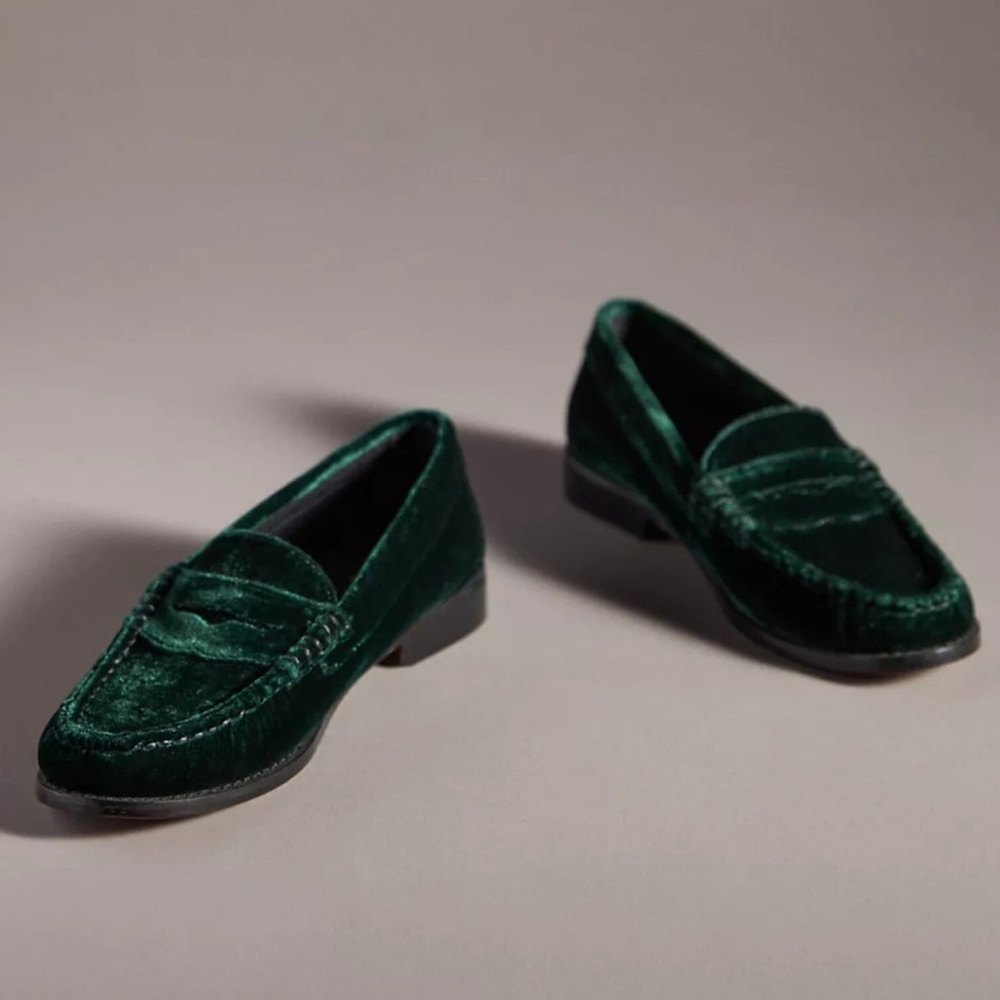 NIB G.H.BASS Whitney Velvet Penny Loafer 7.5